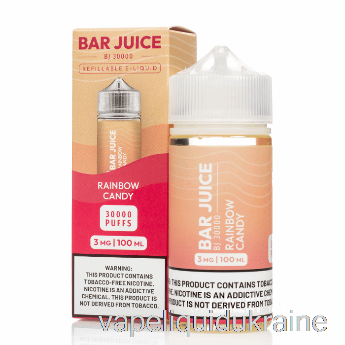 Vape Liquid Ukraine Rainbow Candy - Bar Juice - 100mL 3mg